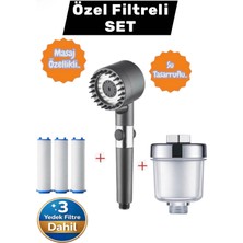 Truva Filtreli Özel Set (Filtreli Duş Başlığı,kireç Önleyici Aparat,3 Adet Yedek Filtre)