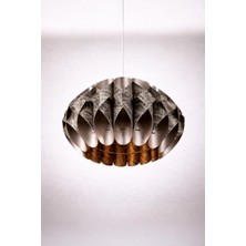 Ocean Point Yaprak Dokulu Modern Sarkıt Aydınlatma, Dekoratif Avize, 45×28 Cm, E27