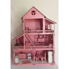 PremiumPort Renkli LED Işıklı Ahşap Oyun Evi, Eğlenceli ve Güvenli Oyun Alanı