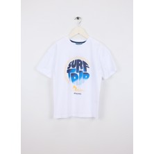 Discovery Expedition Beyaz Erkek Çocuk Baskılı T-Shirt D6SB-TST3025