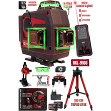 RKL-9166 Retools 16 Yönlü Hoparlörlü Lazer Hizalama ve 100 M Lazer Metre (Tripod Ayak Hediyeli)