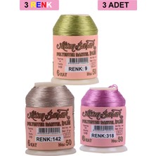 Beta Moda Hub 3 Adet Altınbaşak Oya ve Dantel Ipi 20 gr - Royaleks - No: 142 - 318 - 009
