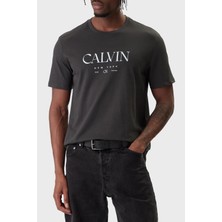 Calvin Klein Pamuklu Regular Fit Logolu Bisiklet Yaka T Shirt LV04RE807G8MN Erkek T Shirt LV04RE807G 8mn
