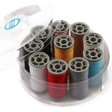 Beta Moda Hub Zümrüt NO:120 , %100 Polyester Dikiş Ipliği Kaliteli 10 Adet Farklı Makara Ip  ROYALEKS-13073