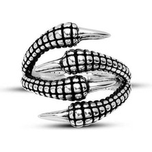 Gumush Gümüş Kartal Pençesi Erkek Yüzük