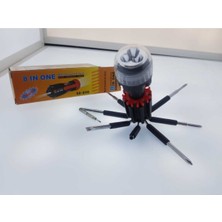 PremiumPort 8’li LED Işıklı Li-Ion Akülü Tornavida Seti, Çoklu Uçlu, Hafif ve Pratik