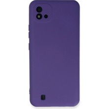 TE Dükkan Buğz Realme C11 2021 Kılıf Nano Içi Kadife Silikon - Mor