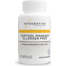 Integrative Therapeutics Cortisol Manager Allergen Free - Adrenal Health Support Supplement For Healthy Stress Response* - Vegan, Non-Dairy & Gluten-Free - 30 Capsules (15 Servings)