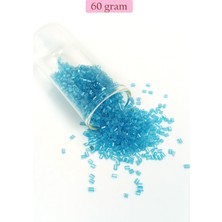 Beta Moda Hub Kesme Cam Boncuk 2mm - 60 Gram - Şeffaf Turguaz - BNC397