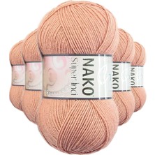 Beta Moda Hub 5 Adet Süper Inci El Örgü Ipi 100 gr Badem Içi 11071