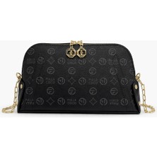 Queen Elizabeth Kadın Çapraz Askılı Portföy Siyah Fulla Y12546-90