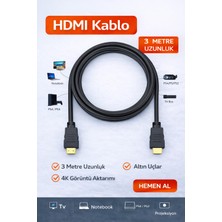 Fırsat Yolu HDMI Kablo 1.4V 4K Gold 3mt