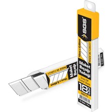 Sgs Maket Bıçağı Yedeği 18MM x 0.40 mm 10'lu
