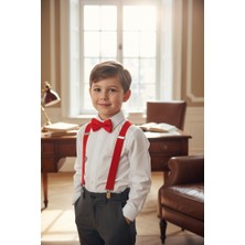 Balgüneş Erkek Çocuk Pantolon Askısı ve Papyon Seti