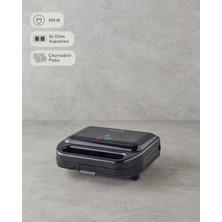 Özbience Mini Tost ve Waffle Makinesi, Siyah, Kompakt ve Kullanışlı Tasarım