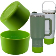 Trailx Quencher Iceflow Lumin Yeni Nesil Kaymaz Silikon Termos Taban Koruyucu, Yeşil (1 Adet)
