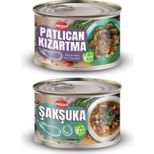 Mezzet Geleneksel Patlıcanlı Meze Seti (2X400G) - %65 Bol Patlıcan Kızartması ve Şakşuka