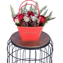 Yapay Çiçek Sitesi Yapay Çiçekli Romantic Çantalı Aranjman Model 22