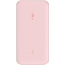 Belkin BPB024 30W 20K Entegre Kablolu Powerbank - Pembe