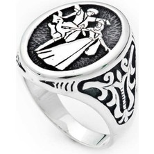 Gumush Gümüş Çerkes Erkek Yüzük