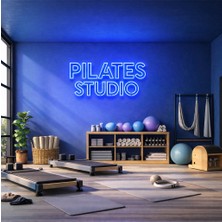 Dekoraven Pilates Studio Neon Tabela | Spor & Stüdyo DEKORASYONU(80X40CM)