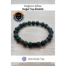 ASTRO STONES Doğanın Şifası Doğal Taş Bileklik – Yosun Akik ve Hematit