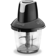 Özbience Prizma 4 Bıçaklı Cam Doğrayıcı, Siyah Krom, Çok Amaçlı Mutfak Aleti