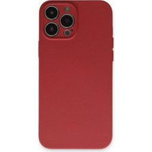 TE Dükkan Buğz Iphone 13 Pro Kılıf Nano Içi Kadife Silikon - Kiremit
