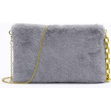 Queen Elizabeth Kadın Çapraz Askılı Portföy Gri Y60825-08