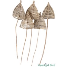 Yapay Çiçek Sitesi Rattan Spear Mızrak 55 cm 5li