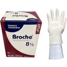Broche Pudrasız Steril Cerrahi Eldiven No: 8,5 (50 Çift)