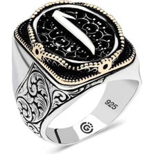 Gumush Gümüş Elif Oval Erkek Yüzük