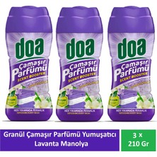 Doa Granül Çamaşır Parfümü & Çamaşır Yumuşatıcı Lavanta ve Manolya 3 x 210 gr