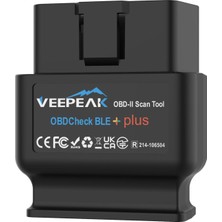Monofe Veepeak OBDCheck Plus Bluetooth OBD 2 Araç Tanı Cihazı