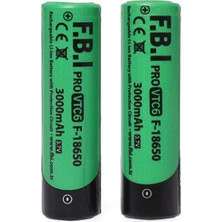 Üreticiniz Vtc6 18650 3.7V 3000MAH 30A Li-Ion Şarjlı Pil + Pil Taşıma Kutusu 2'li Set 481348