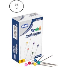 Beta Moda Hub Mas 320 Renki Başlı Toplu Iğne 32 mm 36'lı