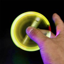 PremiumPort LED Işıklı Fidget Spinner ve Tükenmez Kalem Seti, Eğlence ve Yazı Araçları