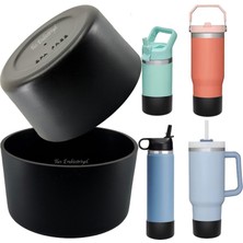 Trailx Quencher Iceflow Lumin Yeni Nesil Kaymaz Silikon Termos Taban Koruyucu, Siyah (1 Adet)