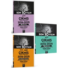 Cap Çap Yayınları Tyt Msü, Ayt Mf ve Ayt Tm Son 10 Yılın Çıkmış Soruları Seti 2025