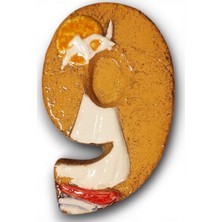 Toprakana Art Seramik Kapı No:9_ 8×13×2 (Cm) Şamot Yelkenli Handmade