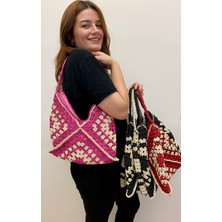 Rabika Motif Hasır Çanta
