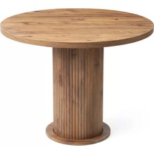 Levent Mobilya ve Aksesuar Bohem Masa, Ptt Ayak, Ceviz, 100X100