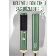 Allians Üflemeli Fön Tarak, Düzleştirici, Seramik Kaplama, Elektriklenme Önleyici