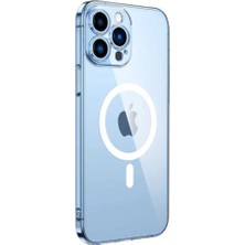 Beta Moda Hub Iphone 13 Pro Max Kılıf Kamera Lens Korumalı Magsafe Destekli Şeffaf Darbe Emici Sert Kapak