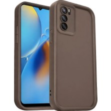 TE Dükkan Buğz Oppo A16 Kılıf Viera Silikon - Kahverengi
