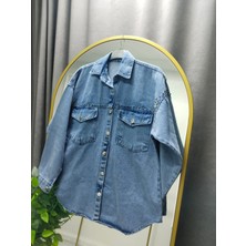 Tensel Metal Boncuk Işlemeli Gömlek Ceket