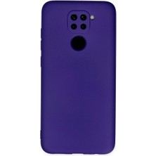 TE Dükkan Buğz Xiaomi Redmi Note 9 Kılıf Nano Içi Kadife Silikon - Mor