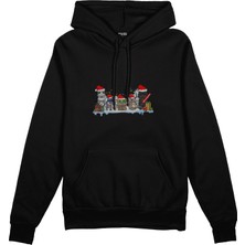 The Lucid Lab Star Wars Christmas Crew Oversize Hoodie - Siyah