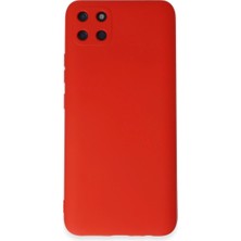 TE Dükkan Buğz Realme C11 Kılıf Nano Içi Kadife Silikon - Kırmızı