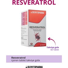 Dr. Phytopharma Resveratrol, Kırmızı Ginseng, Kurkumin, Rodiola, Fesleğen, Arı Sütü, Quercetin Içeren Takviye 1000MG
